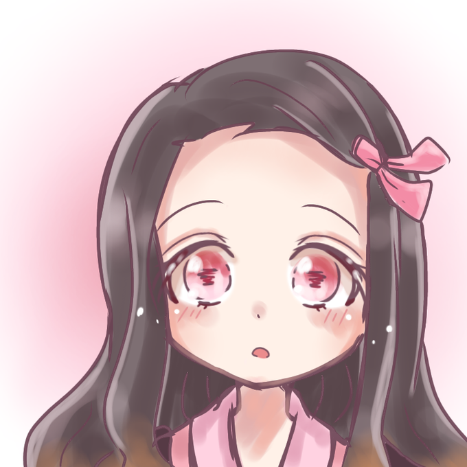 あまつか.りず。さんがTwitterに投稿した竈門禰豆子(鬼滅の刃)のイラスト。