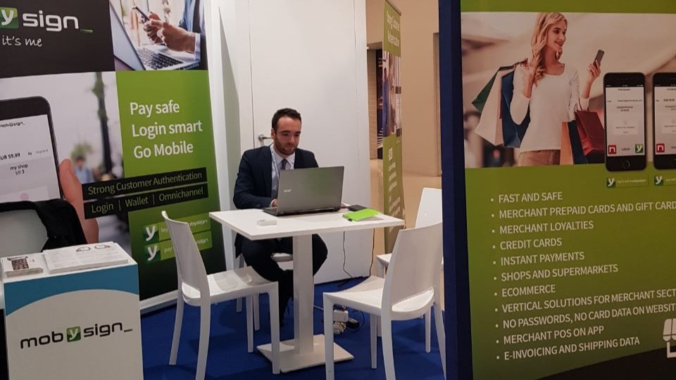 mobysign's tweet photo. Vi aspettiamo al #salonedeipagamenti #payevolution organizzato da @ABI_Eventi al @MiCoMilano . Tre giorni per scoprire Mobysign, un'app innovativa, ma soprattutto #sicura, per i tuoi pagamenti, login e firme. https://t.co/E5XfvQ56v6