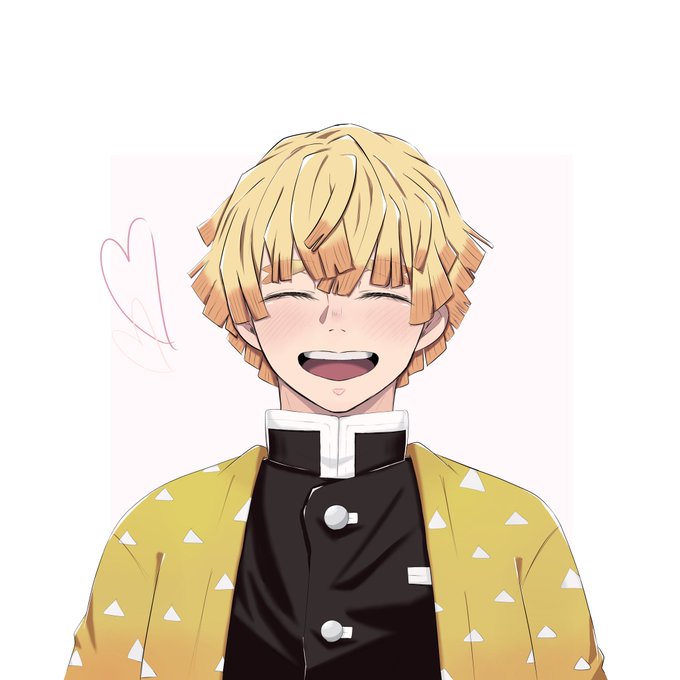 MさんがTwitterに投稿した我妻善逸(鬼滅の刃)のイラスト。