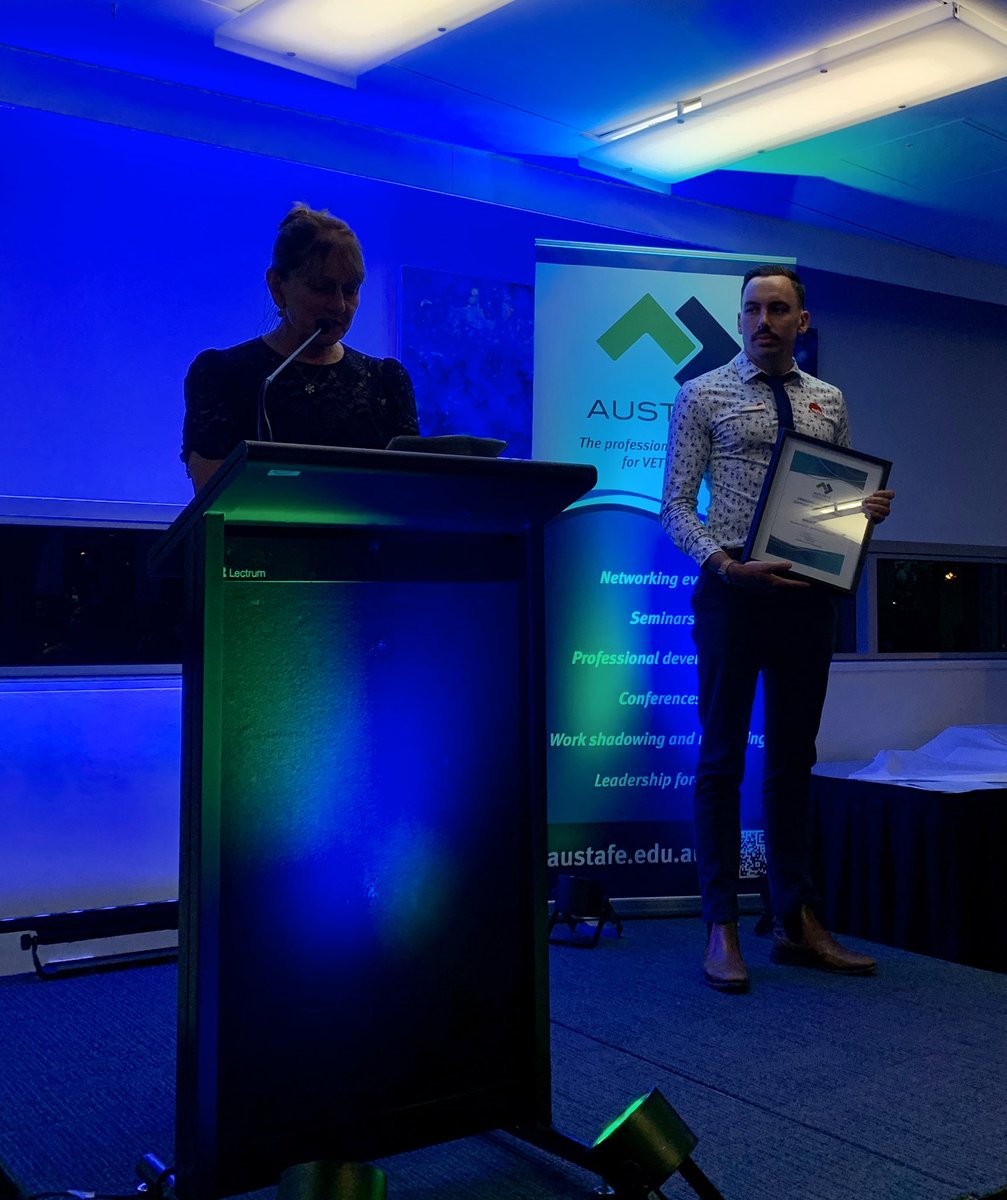 robbpeth's tweet photo. Great work Jessie on winning #austafeqldleadersandlegends Education Services award https://t.co/uteNO5OXq5