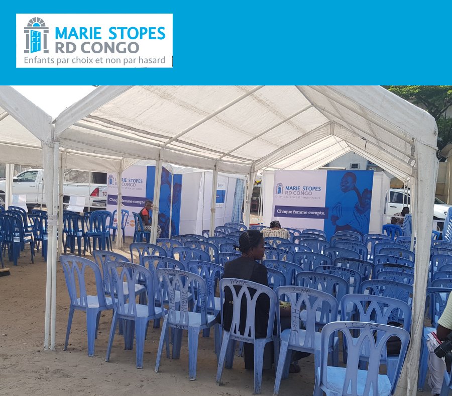 Lancement officiel de Marie Stopes RD Congo !
Tout est fin prêt à la maison communale de Lingwala, lieu de l’événement. Au programme : Sensibilisation et offre de services de planification familiale, de santé sexuelle et de la reproduction. #ChaqueFemmeCompte