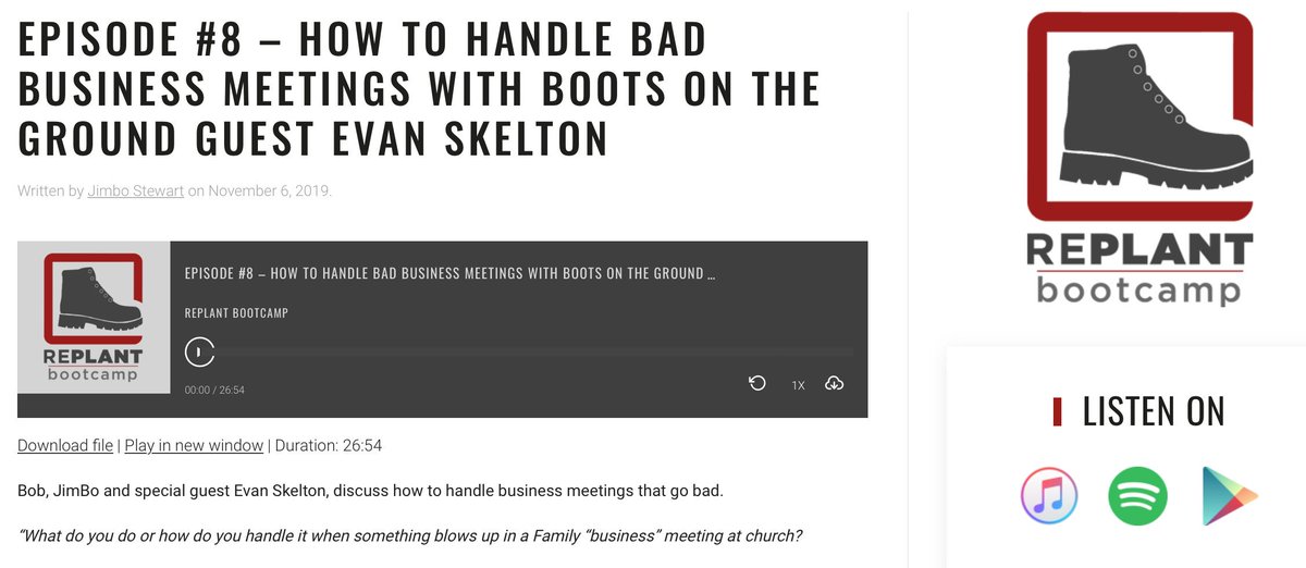 ReplantBootcamp's tweet image. Episode 8 is HERE!! Listen in and laugh at us, laugh with us, and maybe learn a little along the way. Listen at buff.ly/2PMlamS or on your favorite podcast app.