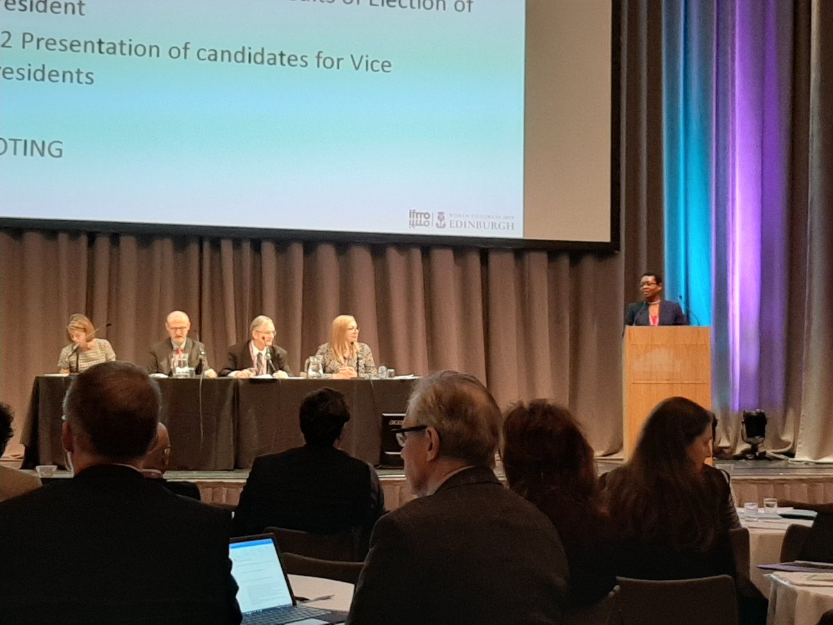 Dora Makwinja, from COSOMA, elected Frist Vice President of <a href="/IFRRO/">IFRRO</a>. #IFRROWorldCongress2019

Congrats!