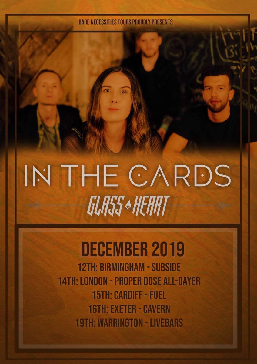 TOUR ANNOUNCEMENT 

We’re stoked to announced we’ll be out on the road again in December!

Joining us is the awesome Glass Heart, they’ve just dropped a new song which is an absolute banger, go check them out!🧡