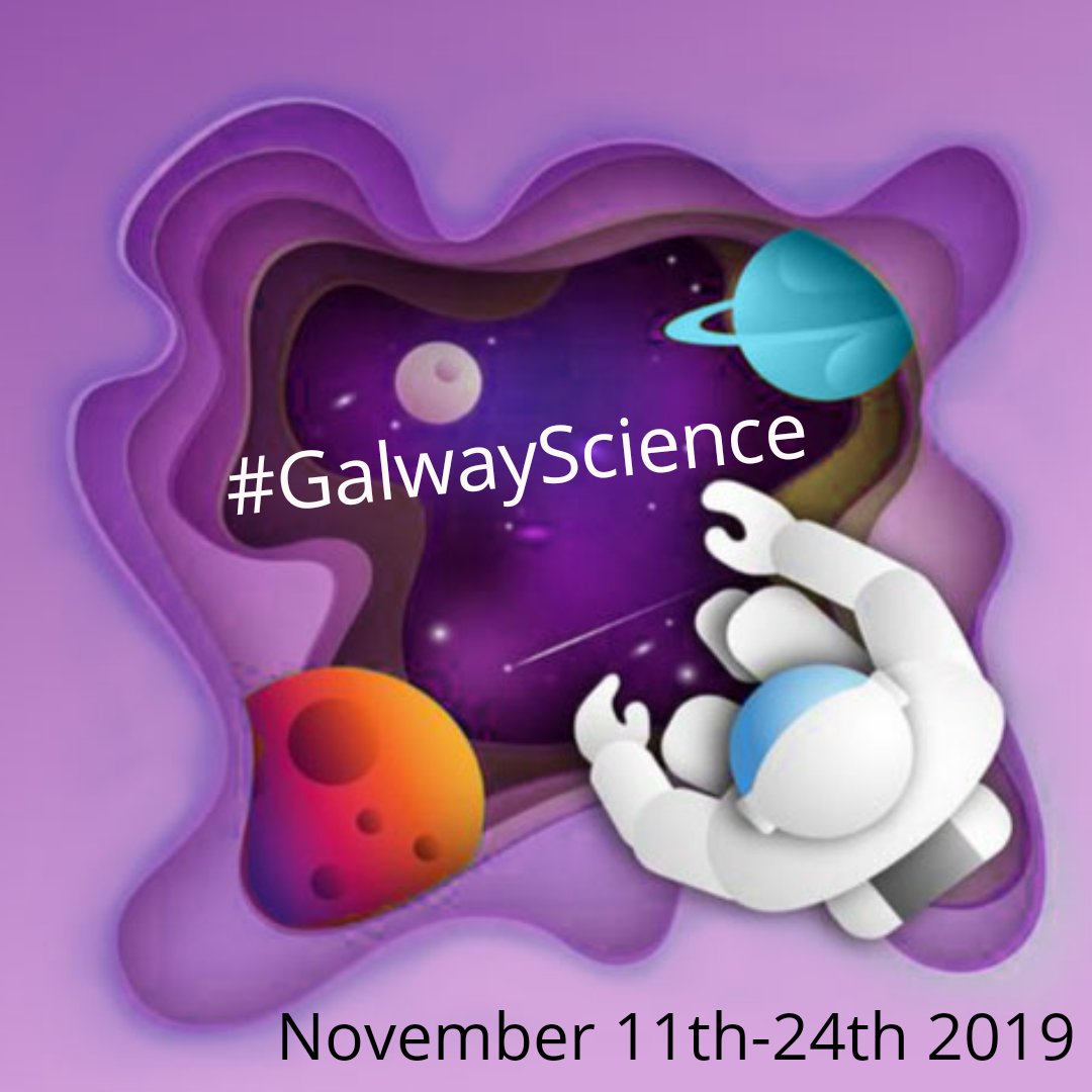 The 2019 Galway Science &amp; Technology Festival takes place next Monday 11 November and will run for two weeks, finishing with the annual Exhibition, which will take place on  Sunday 24th November.

See the fantastic range of events taking place at: galwayscience.ie