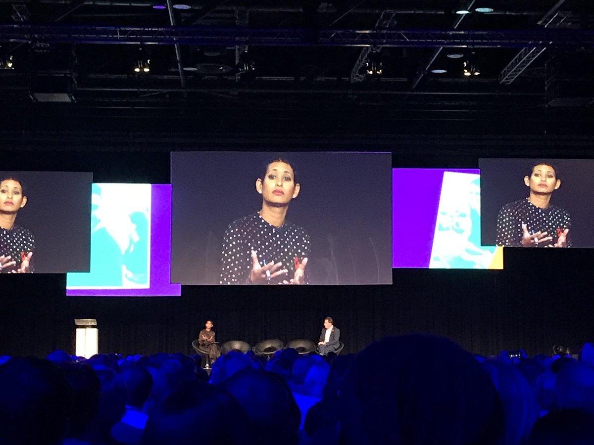AngeHughesHello's tweet photo. Naga Munchetty leading panel debating ‘good work’.  What is your view? #cipdace #CIPDACE19 #goodwork #voice https://t.co/29PqSDYtbX