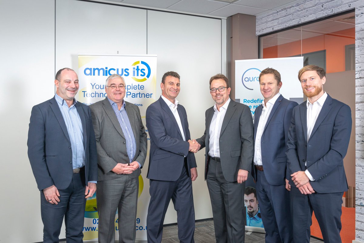 AuraTechnology's tweet photo. We’re pleased to announce today that Aura Technology and Amicus ITS have combined to create a £10m+ strategic IT solutions group operating in the public and private sectors.
Our two businesses become sister companies under the Aura Technology Group.
https://t.co/xSfD5q8S3s https://t.co/HS06nGngVS