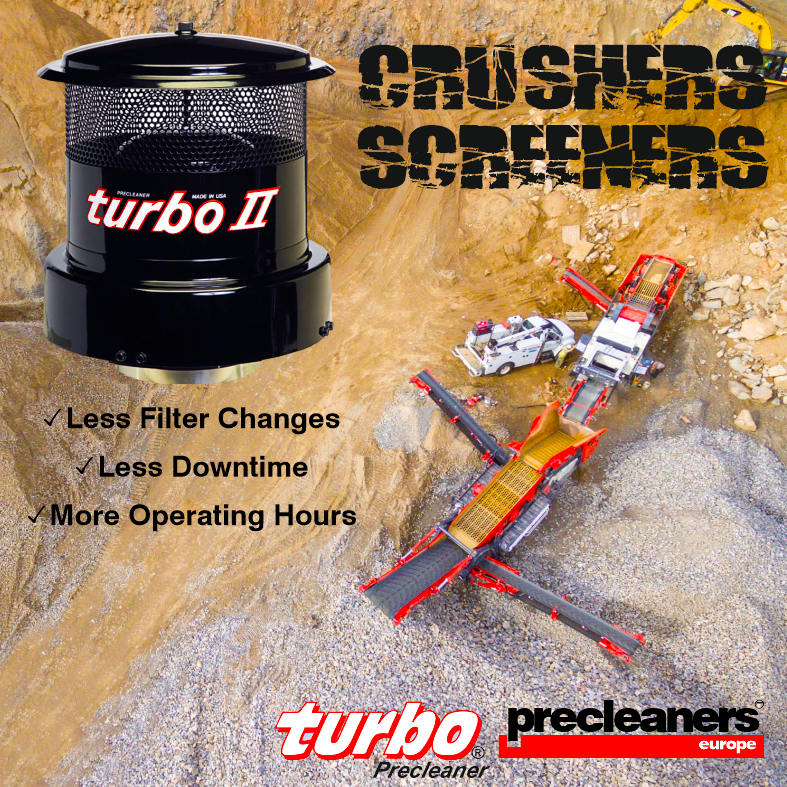 precleanersuk's tweet photo. Turbo Precleaners from Crushers and Screeners. Protect your plant with the original and best engine precleaner available. ✓Less Filter Changes ✓Less Downtime ✓More Operating Hours Call 01942 816886 or visit https://t.co/8jlGljBg5T
#TurboPrecleaners #PrecleanersUK https://t.co/wtfB1onJeJ