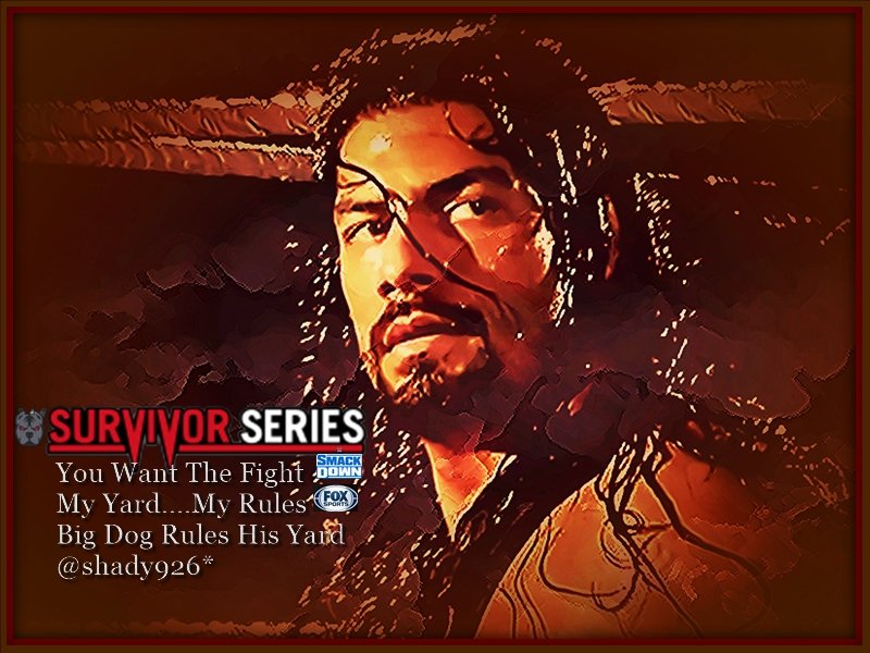 Shady926's tweet photo. #GM #RomanReigns #BigDog #RomanEmpire #Wednesday #TeamBlueOnTour #BringTheFightWorldWide #HereOrThere #BigDogsYard #SurvivorSeries19Days @WWERomanReigns @sunbabe08 @HeelWillMahoney @Hamanicart617 @rockfan_86 @HEATHEREIGN76 @veronique0882 @DaveNotMeltzer @Americareform @JoDresbach https://t.co/guZYbYaGoL