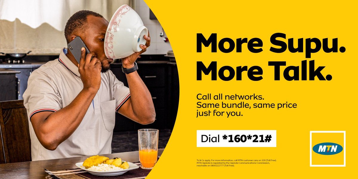 Nze bino byenjagala 
Getting more Supu and more talk. Being able to Call all other networks on the same bundle, for the same price, you guy ! #MTNSupu #MTNVoiceBundles