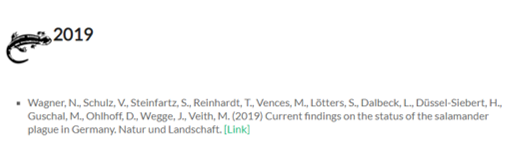 BsalEurope's tweet photo. Another publication providing an update of the Bsal distribution in Germany: Read these and more on the comprehensive publication list on @BsalEurope : https://t.co/RxHeP9nhB4