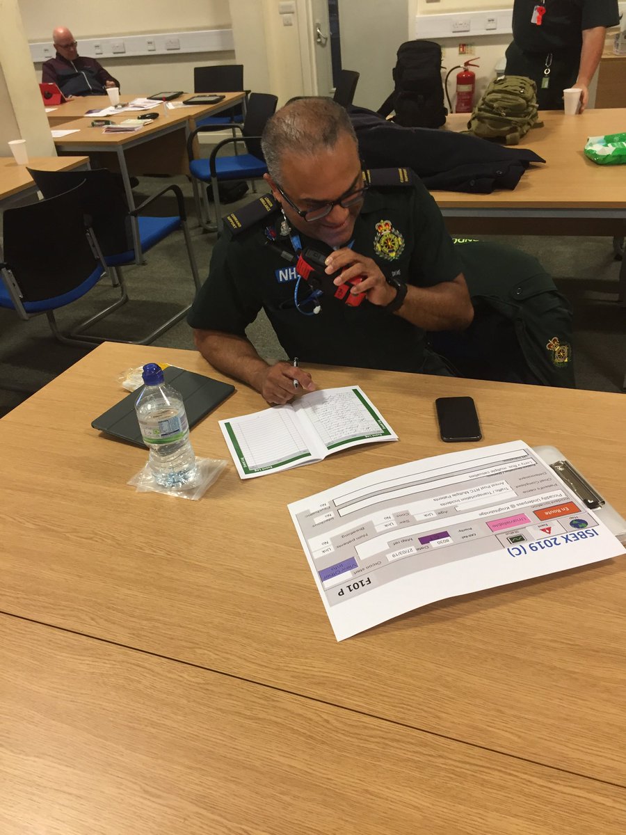 ambo_bod's tweet photo. This week is #operationalcommanders refresher. Practicing all parts of our role. β¦@skibum999β© dispatching teams. β¦@KamC_19β© directing staff. https://t.co/ZZe3KE74kh