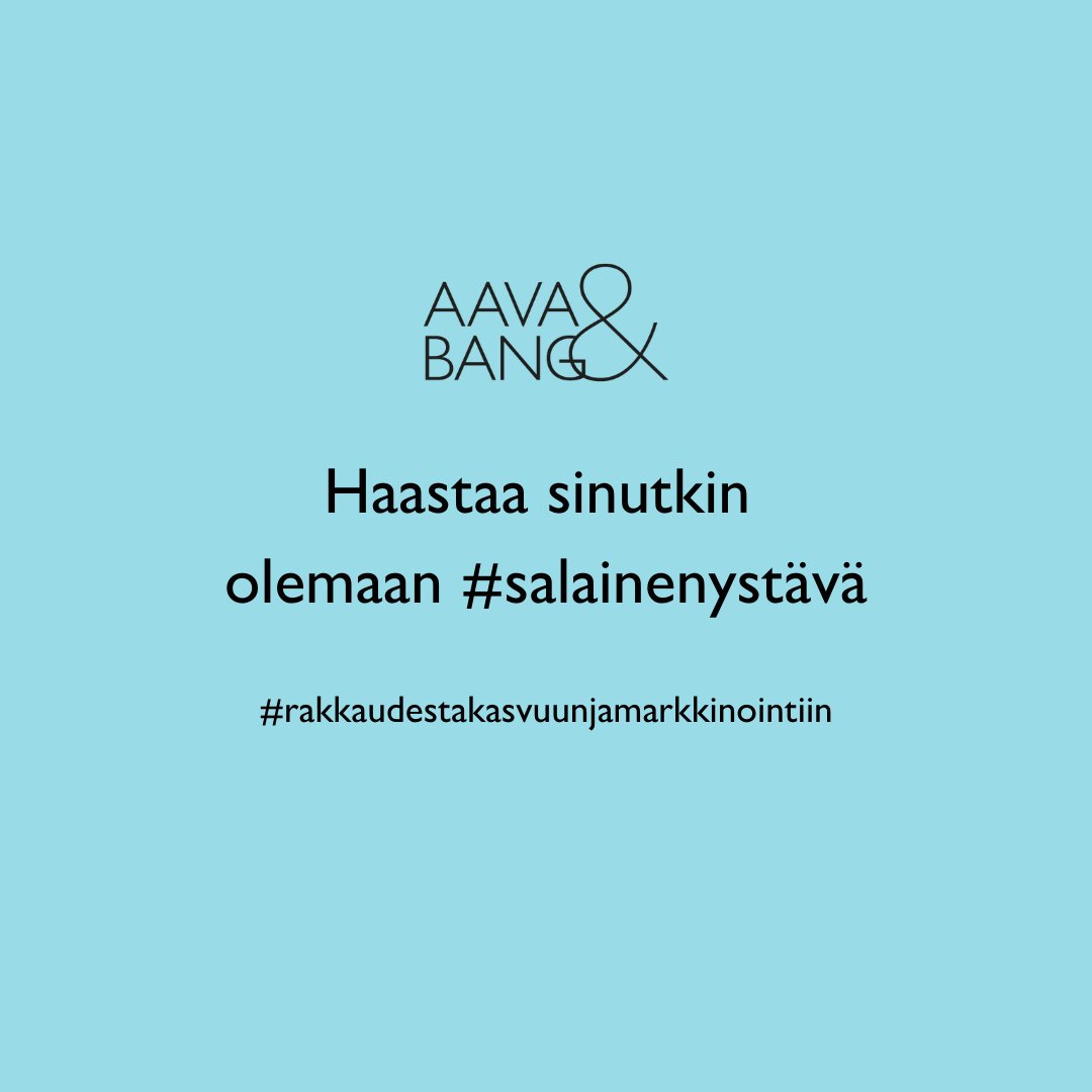 Meillä marraskuu on salaisen ystävän kuukausi.✨ #Salainenystävä yllättää työkaverin ja muistuttaa niistä pienistä teoista, joilla voi tuoda iloa työkaverin päivään. Nyt me haluamme haastaa myös sinut olemaan #salainenystävä 💛  Ootko sä mukana? 👇 #aavabang #betterworklife