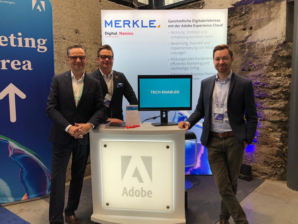MerkleEMEA's tweet image. We&apos;re at Adobe #CXMSpace today! Come and visit the team to find out more about our Adobe Experience Cloud offering.