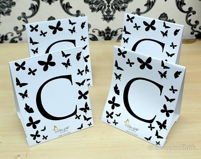 EbenezerRuth's tweet image. Sometimes, you can use alphabets instead of numbers...
Table tags for @clairephilevents
#weddingstationery x #ebenezerruth #tabletags #alphabet #whiteandblack #butterflies ift.tt/33n0Jko