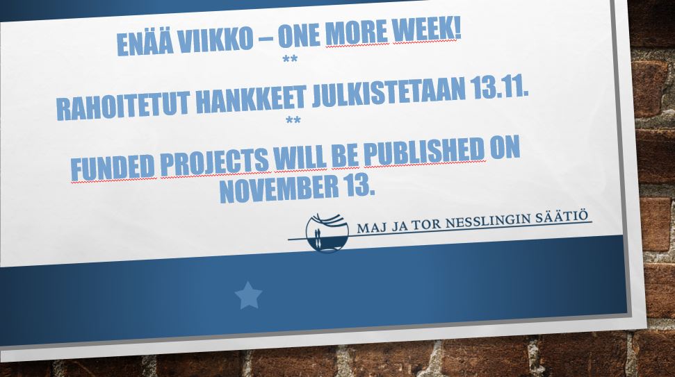 NesslingSaatio's tweet image. Miten tutkimus vastaa juuri tässä ajassa nähtävillä oleviin ympäristöhaasteisiin? Säätiön apurahajulkistus tasan viikon päästä! #staytuned #apuraha #tutkimus #ilmasto #elonkirjo #vesi #ratkaisut