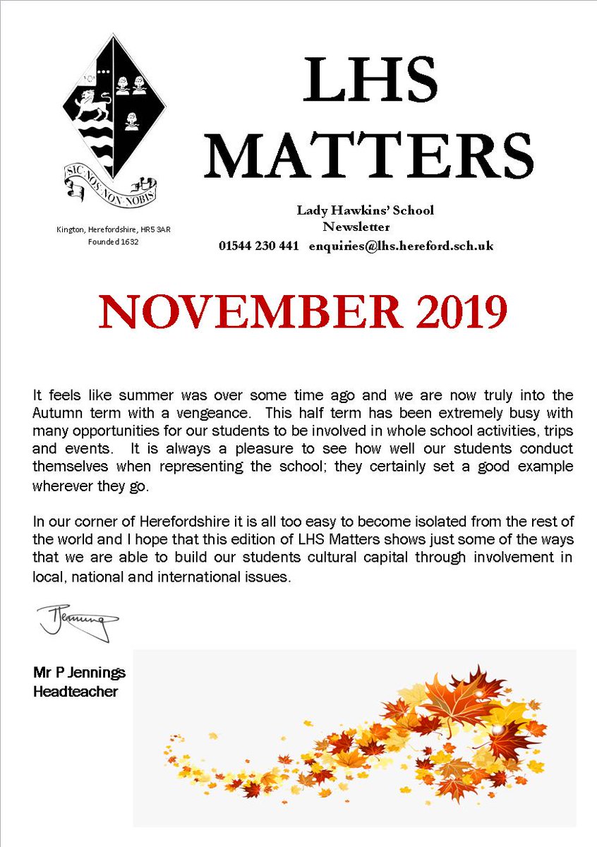 Part 1 of our latest LHS Matters