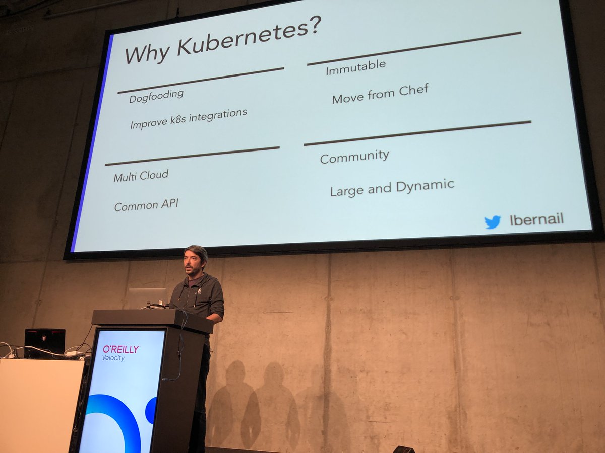 bridgetkromhout's tweet photo. Our friends at @datadoghq are running Kubernetes at scale; @lbernail tells the tale of their two-year journey. #velocityconf https://t.co/We4njhr7L1