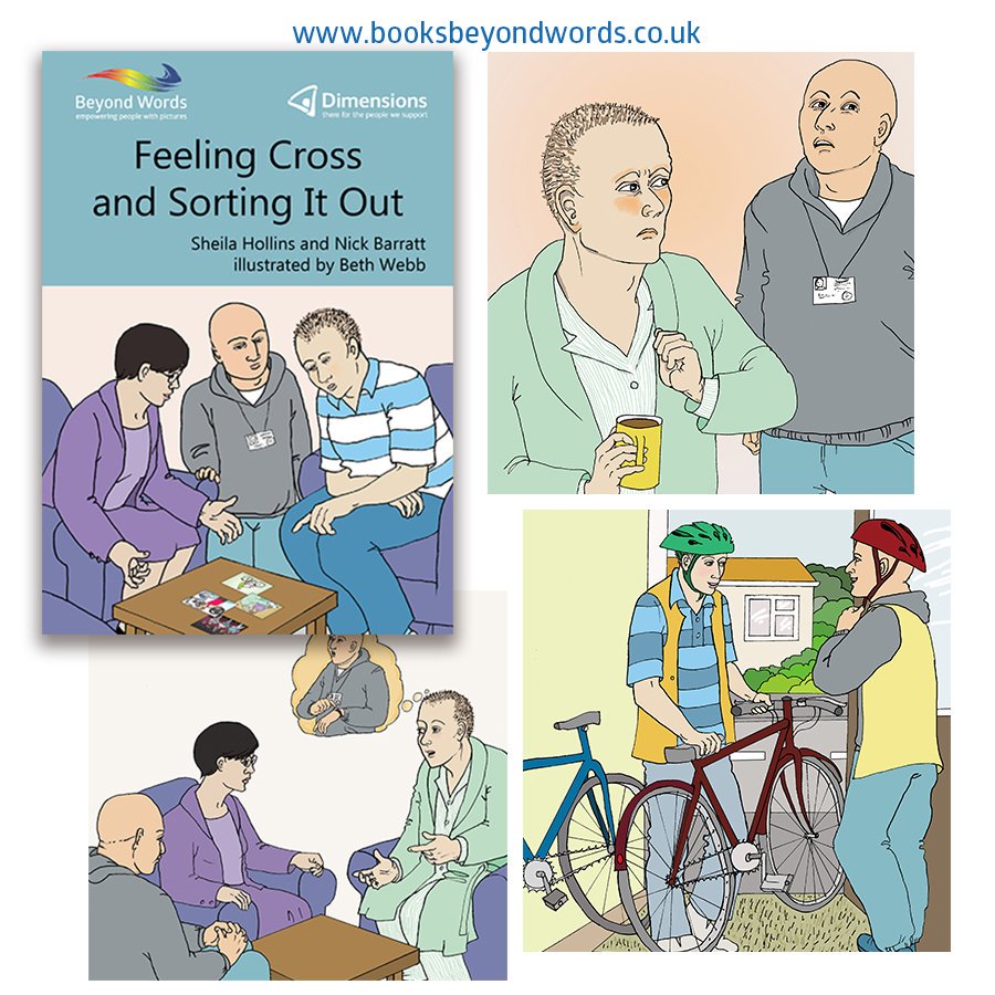 uk_beyondwords's tweet image. We all experience situations that make us feel cross and stressed. The pics in 'Feeling Cross and Sorting It Out' will help people &amp;amp; their supporters to work together to sort out difficult situations, &amp;amp; avoid them happening in future: bit.ly/2MKpFtg #StressAwarenessDay