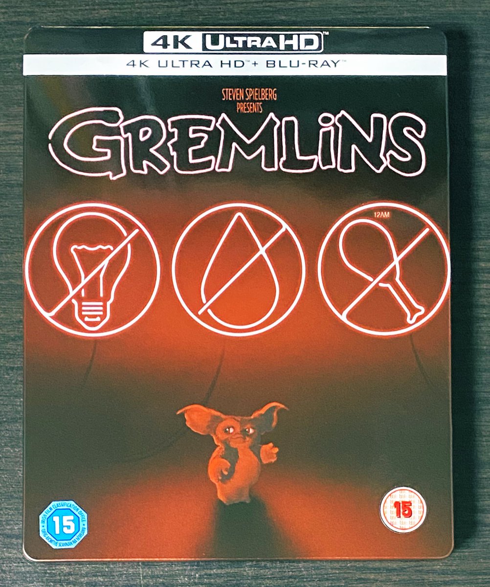 グレムリン』4K UHD&Blu-ray スチールブック（英国盤）購入。日本語