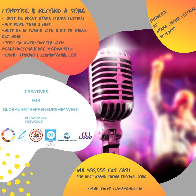 NyamaChomaFest's tweet photo. #CreativesChallenge #GEW2019TZ #GEW2019 https://t.co/CitUtCPNkD