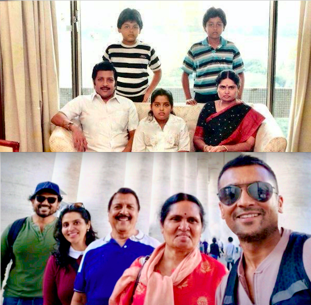 jeena_dd's tweet photo. Exclusive HD pic: Then & Now family holiday trip
#Suriya #Karthi #Sivakumar #Brindha #Lakshmiamma
@Suriya_offl #thennnow #Indiancelebrities
#Jyothika Gave The Idea About Vacation It's Been 30 Years Since We 5 Been Out For Vacation - @Karthi_Offl
They should've recreated the pic https://t.co/sWdbpzH5lE