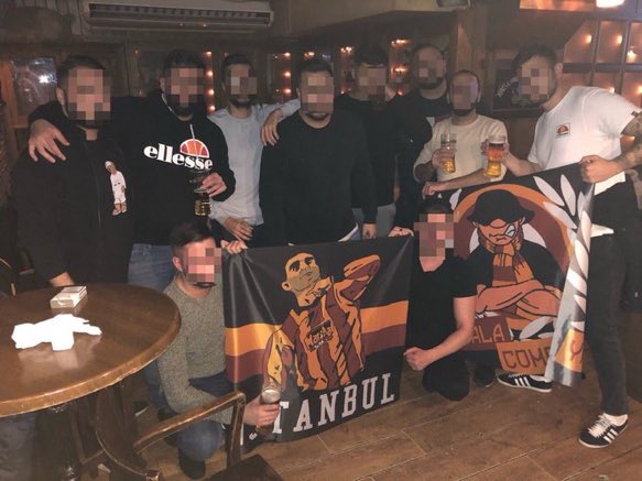 Galatasaray tribünü İspanya'da. #İstanbul34 #ultrAslan