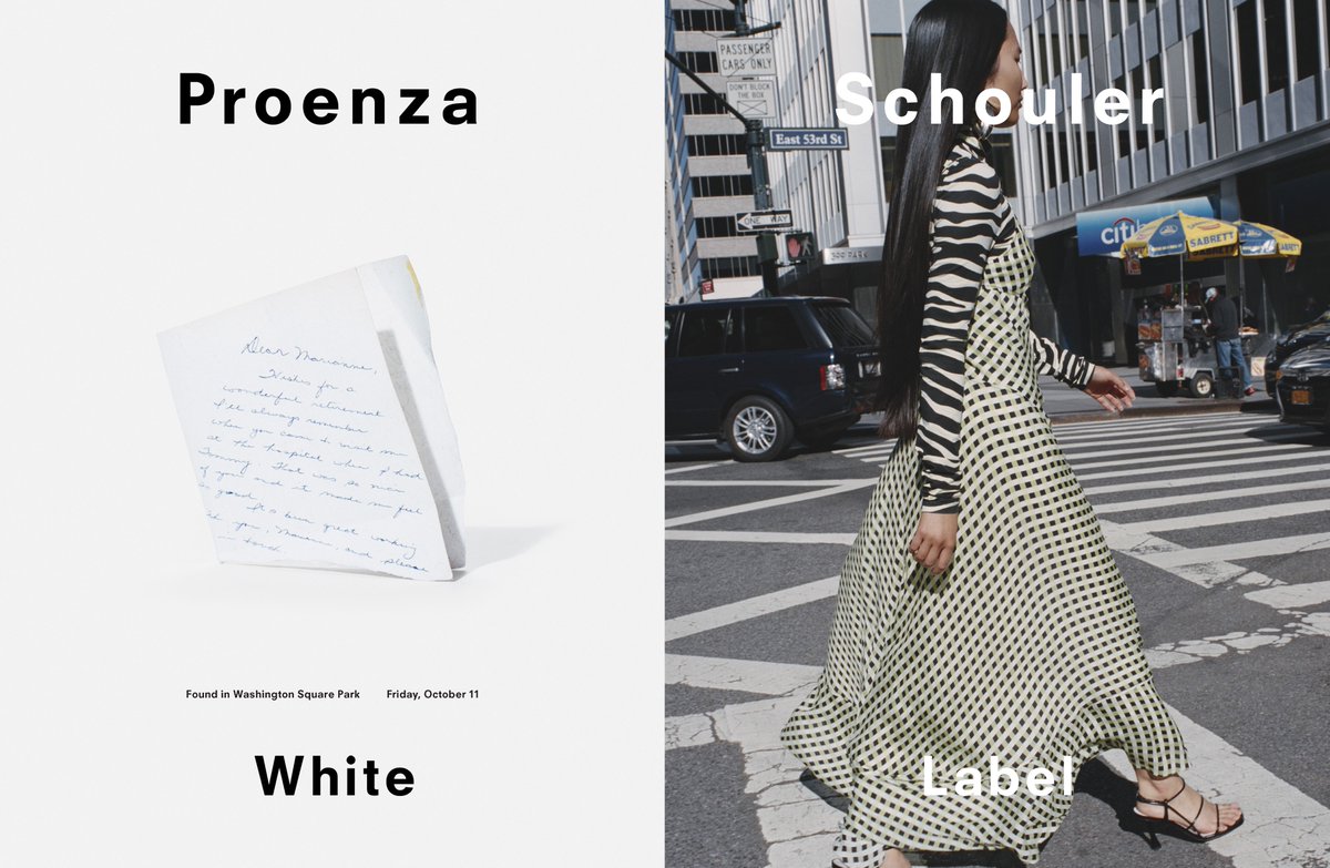 proenzaschouler's tweet photo. Proenza Schouler White Label Pre Spring 2020.
A new approach, fulfilling the relaxed and intimate wardrobe necessities of the Proenza Schouler woman. Campaign by Tim Elkhaïm
https://t.co/6GPzrbjz6a  #proenzaschouler #proenzaschoulerwhitelabel https://t.co/GYzvQSaoYf