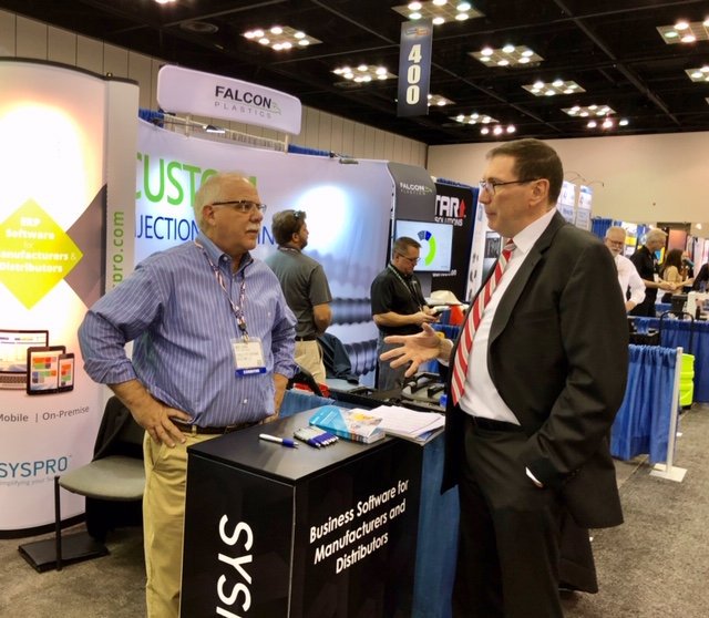 CCSSIndy's tweet photo. We're in full swing at the Design-2-Part Show in Indianapolis today. Come see us at Booth 333 today and tomorrow. #ManufacturingERP https://t.co/2Iu5KUMFQS
