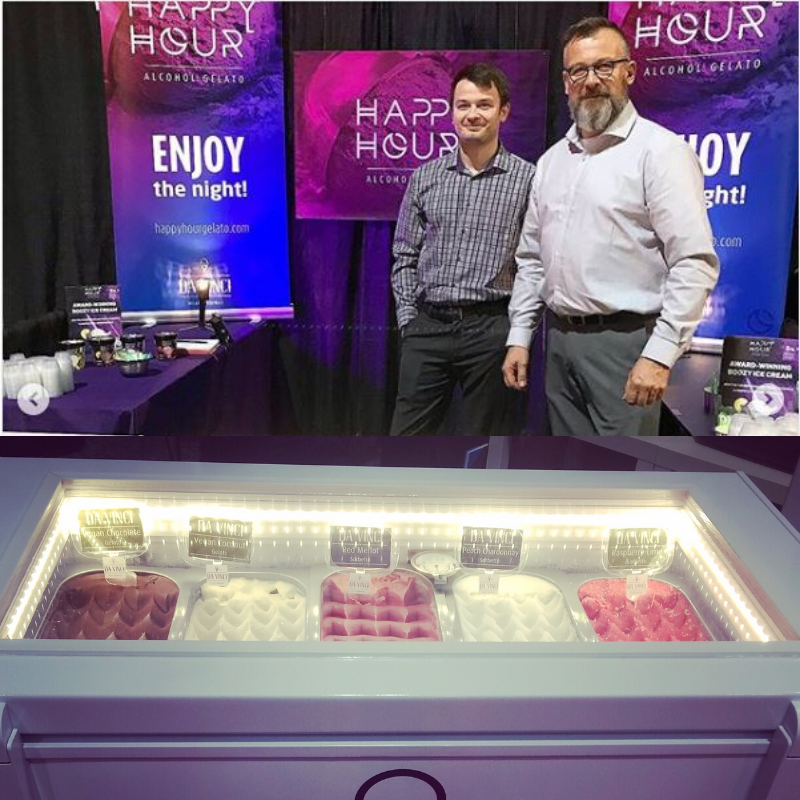 DaVinciIcecream's tweet photo. 🚩This weekend at the Edmonton Rocky Mountain Wine &amp; Food Festival, Nov 8.-9. Stop by our booth and try our award-winning boozy gelato 😍🍨  Happy Hour Alcohol Gelato #boozygelato #gelato #liquor #yegfood #yegdrinks #yegeats #dessert #yummy #instafood #edmontonlocal #yeg #treat https://t.co/BLIv3zeNrh
