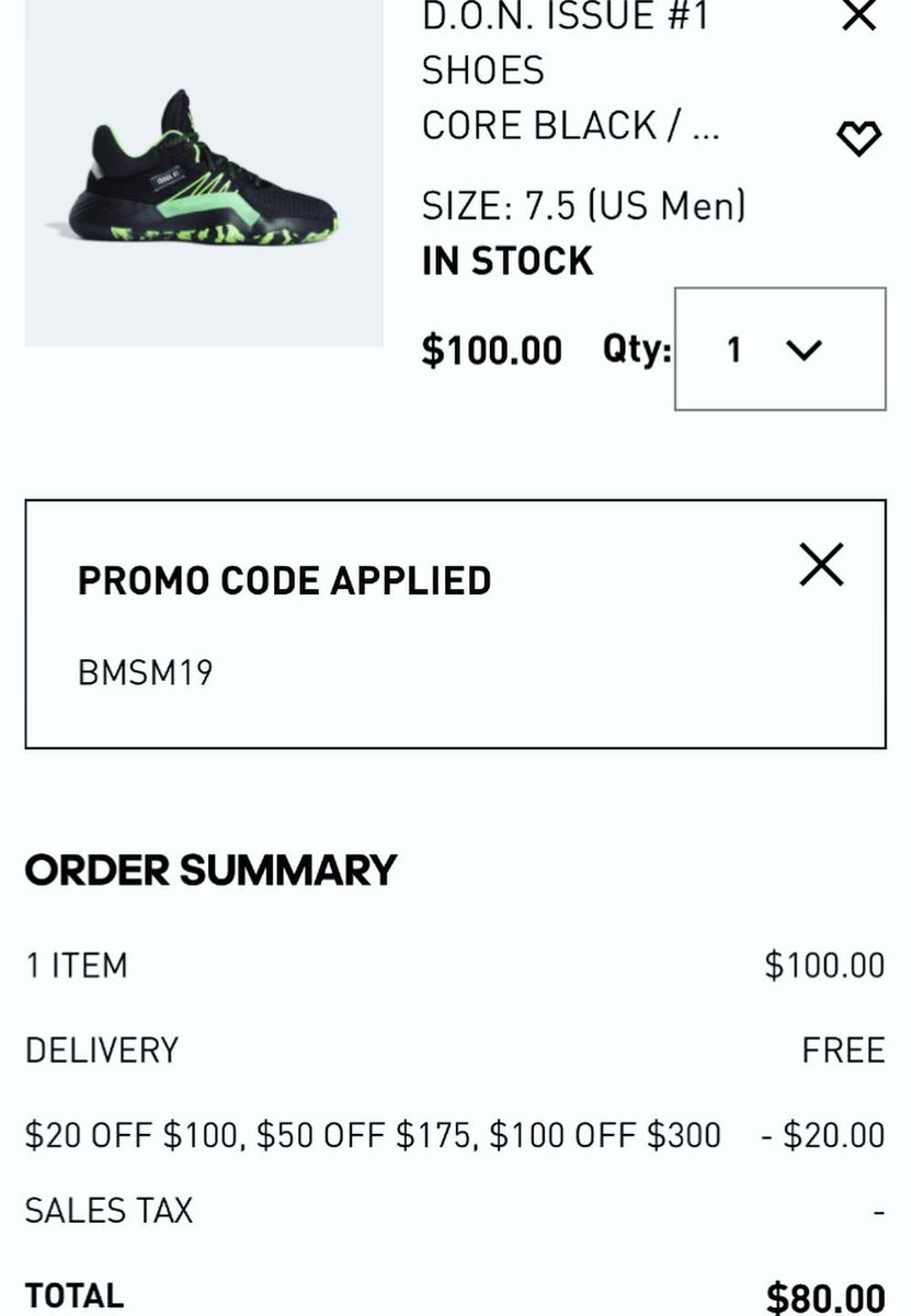 JazzNationNews's tweet photo. .@adidas sale happening right now
Great chance to save 💰 on D.O.N. Issue # 1  👟
use promo code BMSM19  👍
sale ends 11/8  11:59pm Pacific time⏰ 
LINK  👉  https://t.co/o6tiJZ9JNZ

#AdidasHoops #JazzNation
#NBAKicks #AdidasAmbassador
#NBA #NBATwitter #TakeNote
#DonovanMitchell https://t.co/PU7NdXzg0p