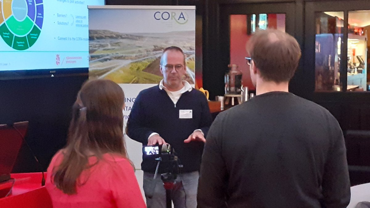 coraproject's tweet photo. Pitching CORA pilots: partners tested pitching their pilot activities in 2 minutes on camera #CORAproject #Interreg #NorthSeaRegion https://t.co/byap48NjzS