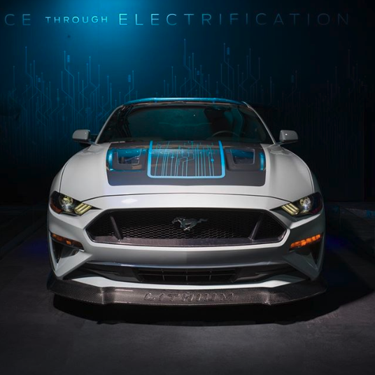 MidSouthFord's tweet photo. What are your thoughts on this all-electric #Mustang #BuiltToCustom by Webasto Customized Solutions? #MidSouthFord #Ford #FordSEMA #SEMA2019 https://t.co/giPHOO2KNV