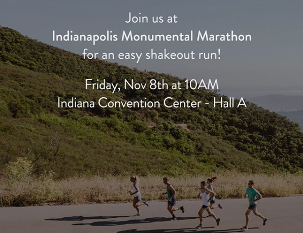 runinrabbit's tweet photo. Come celebrate the Indianapolis Monumental Marathon with us! Join #rabbitPROs @JarrettLeBlanc1 and @ryan_miller_34  and #rabbitELITE @DNest11 for an easy shakeout run.
Friday Nov. 8th at 10am. Deets below 👇
#shakeoutwithus #rabbitshakeout #runinrabbit #borntorunfree https://t.co/FodBk6NabW