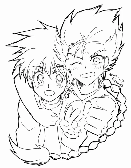 #リプきたキャラの顔だけ描くちえりんさん
初描き 『新世紀GPXサイバーフォーミュラ』ブリード加賀(加賀城太郎) 