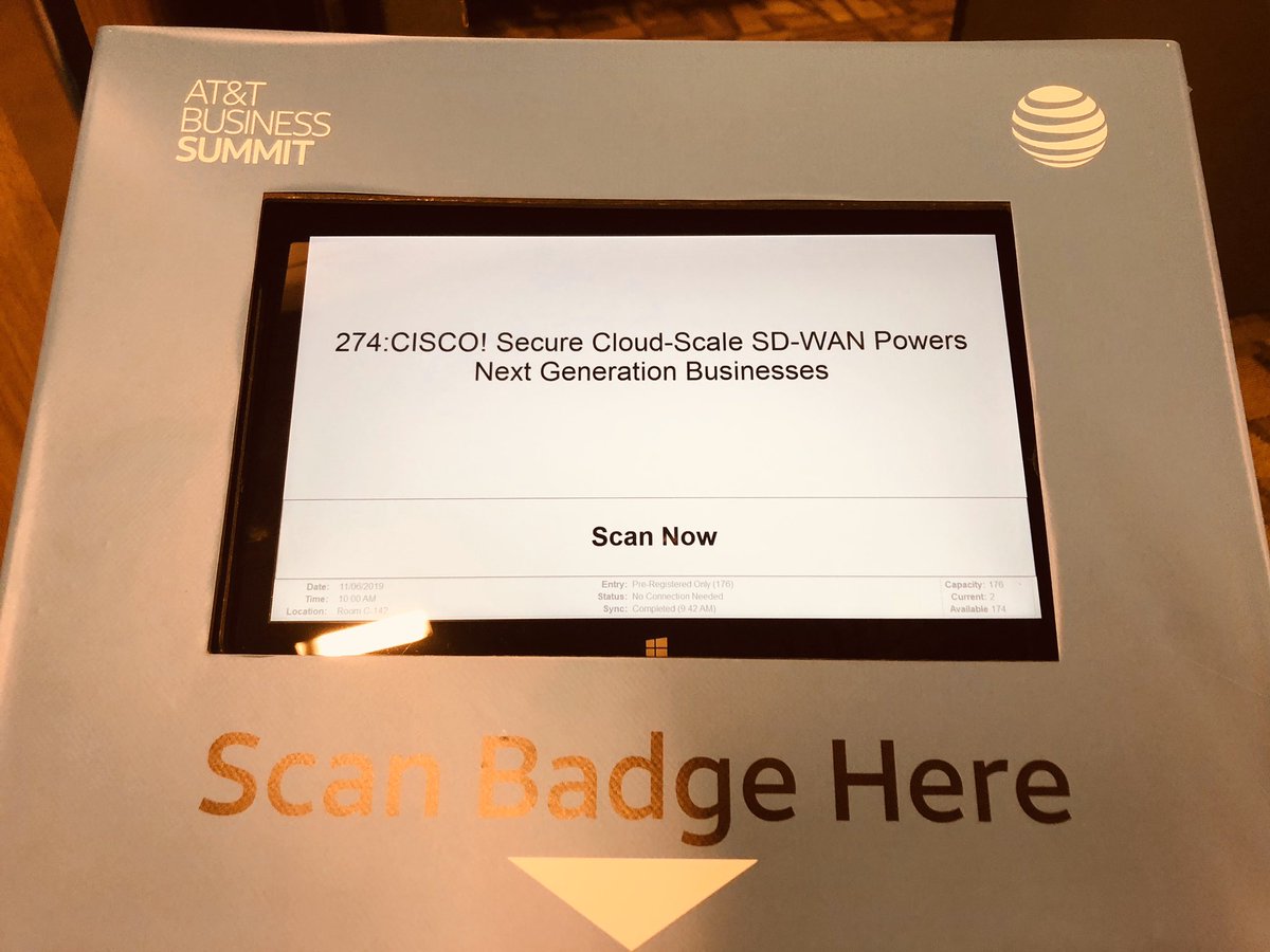 shaun_mccarthy's tweet image. It’s almost go time! Talking #cloudscale #secure #SDWAN from @CiscoSP360 and @ATTBusiness at the #ATTBizSummit with @TamiEarly  and #ATT’s Rich Shaw and Josh Goodel