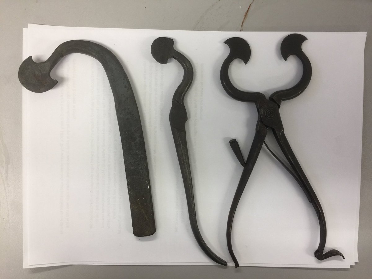 Understanding historical methods of the blacksmith - object analysis and replication - here, Sutton Hoo Iron Age cooking chain, 18th C sugar nippers, with undergraduate artist blacksmithing students ⁦<a href="/HerefordArtsCol/">Hereford Art College</a>⁩.