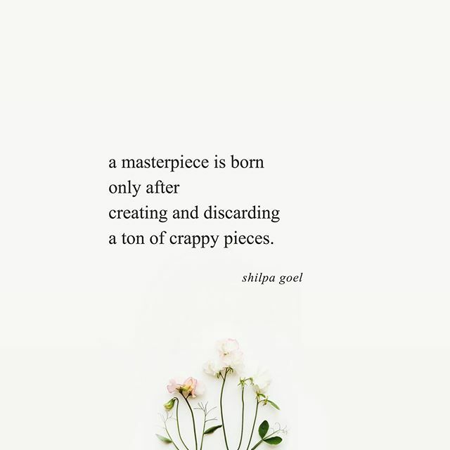 Shilpa Goel How Will You Create A Masterpiece If You Re Afraid Of Making Mistakes My Book Poetic Letters To God Is Available Worldwide Link In Bio