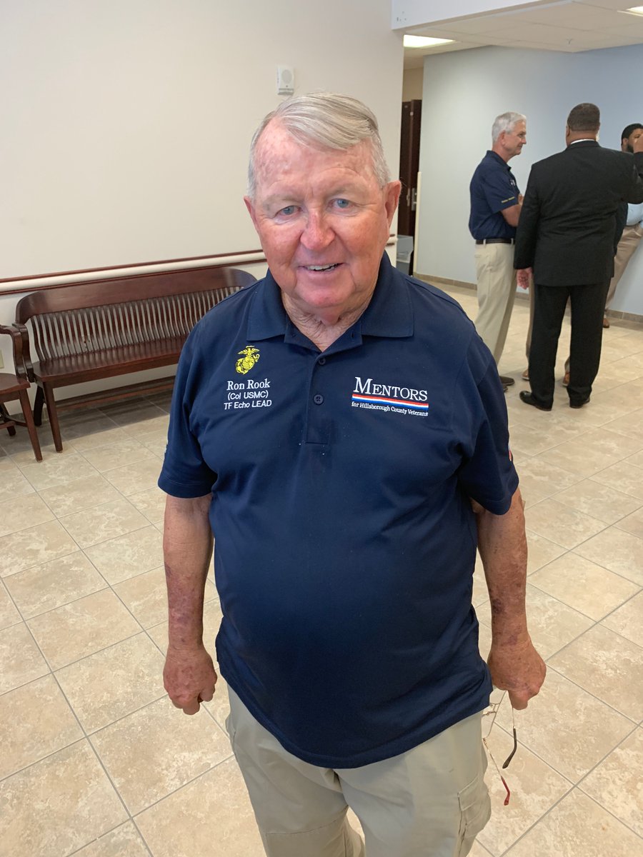 HillsboroughSAO's tweet photo. It is an honor for our office to host the Veterans Treatment Court Regional Training Workshop today. We spoke with retired @USMC Colonel Ron Rook about his 37-years of service to our country. He continues his service locally as a VTC mentor. #problemsolvingcourt #vtc #oorah https://t.co/yAWnk9Wf6y