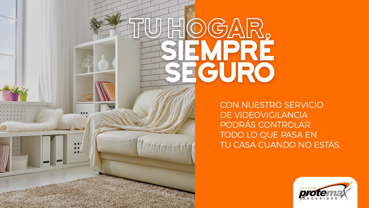 Con nuestro servicio de videovigilancia tendrás total control sobre lo que pasa en tu casa cuando no estás. 
➡️ Descubre más en protemax.es