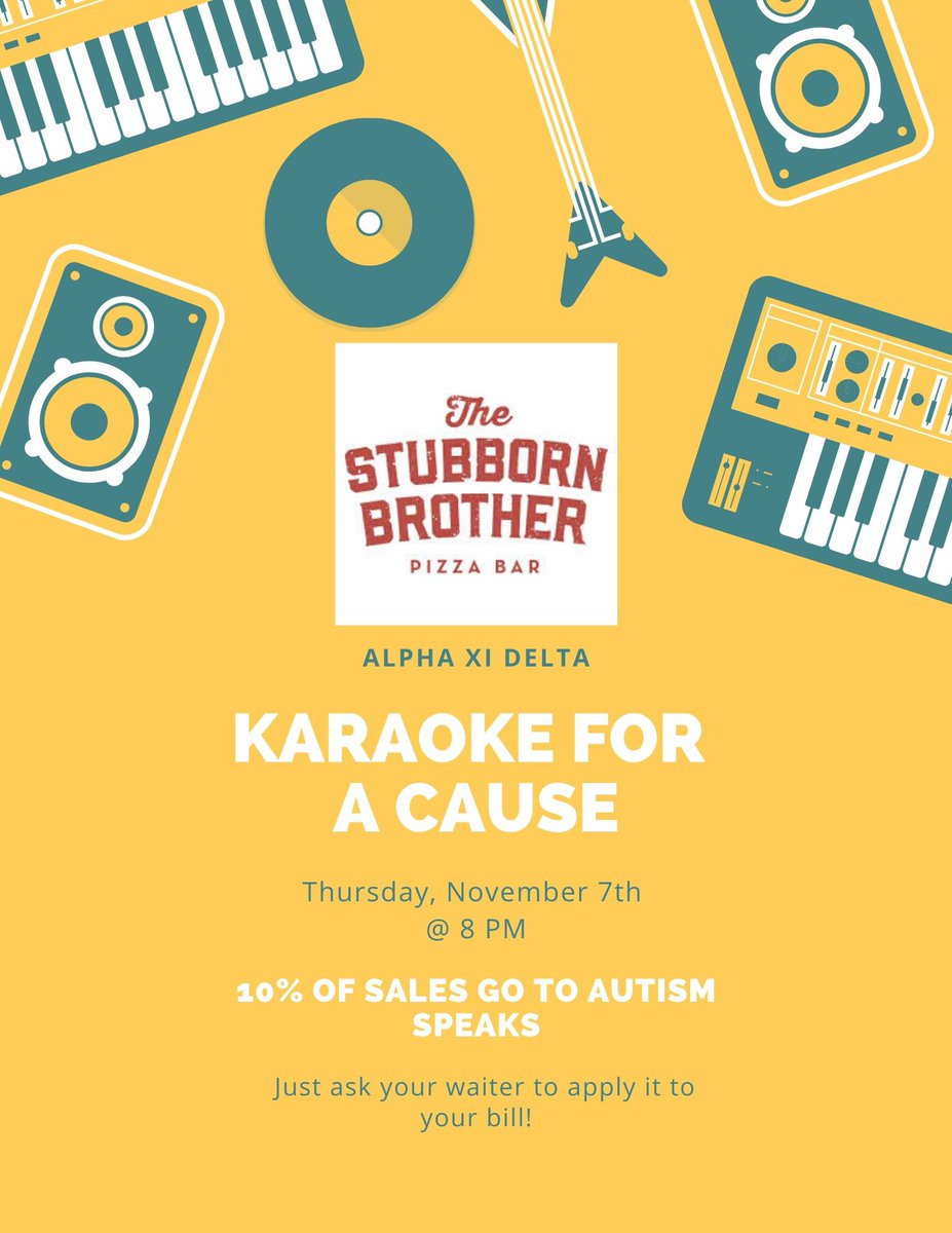 alphaxideltatol's tweet photo. Tomorrow night🥳🥳!! All ticket sales go to Autism Speaks AND 10% of your dinner sales as well! ☺️ https://t.co/rsLAJ75j76