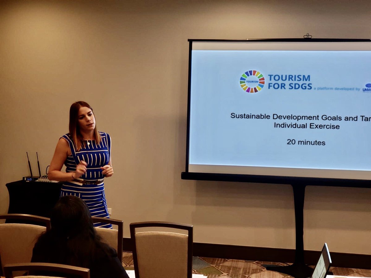 CarmSeeks's tweet photo. Great turnout during @localguestpr workshop on how to apply the UN SDGβs to tourism. Exercises about implementing the 17 goals and its 169 targets were conducted. 12 different co. pledge their commitment to the #2030Agenda. Thanks @TourismCares for the inspo. #PRHTAConvention https://t.co/GgMzZPH3Qg