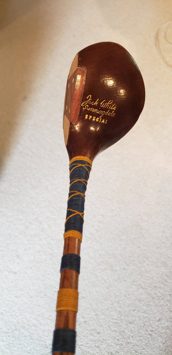 MitchLaurance's tweet photo. @tonyjdear It'll be in my bag. Right next to this 100 year old Jack White. You're gonna have some fun. 😎 @GolfTripExperts #GolfAlabama https://t.co/c5V8f8Aa1i