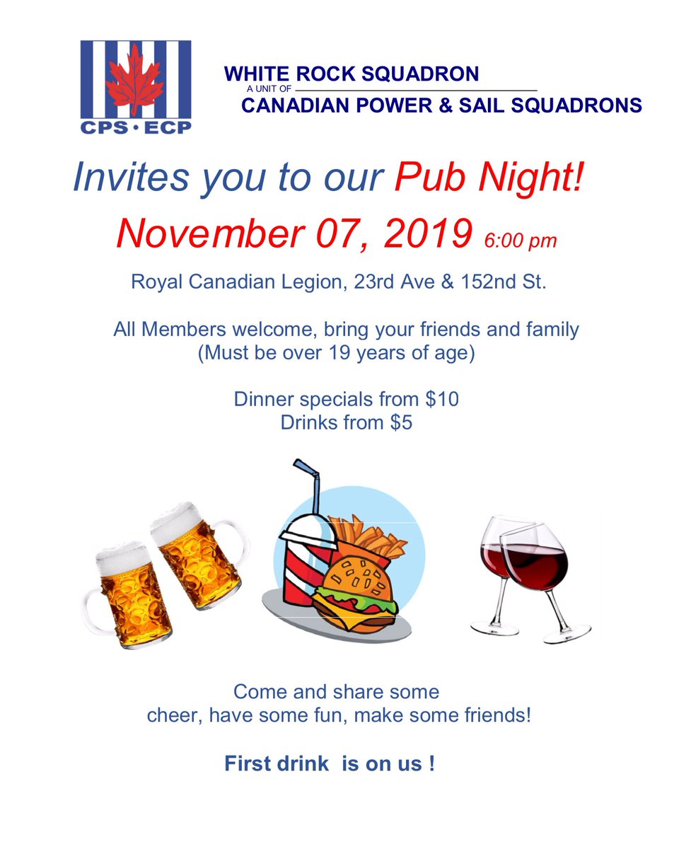 whiterockPSS's tweet photo. One more sleep until our Pub Night!! https://t.co/mP3WOwcLdd