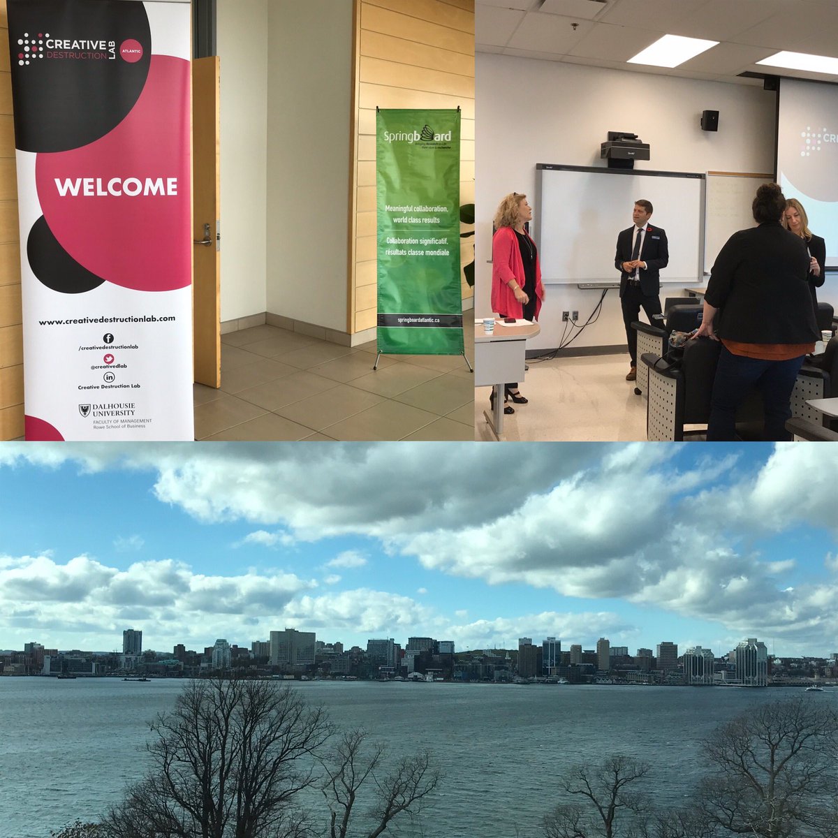 SBAtlantic's tweet photo. We are at the @NSCCNews Ivany Campus for our @creativedlab Atlantic Lab Crawl with @NSCCResearch. Looking forward to a great day of learning about the applied research that is happening here. #buildsomethingmassive #springboarding #TeamSB https://t.co/53kuBuj7pS
