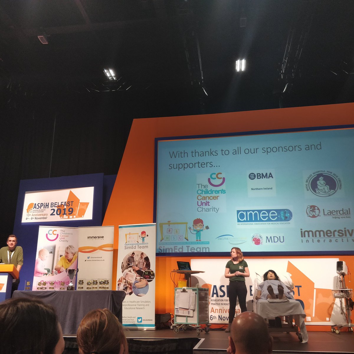 Excitement building for the SIMWars final. Go Emergency Care ACPs !
#ASPiH2019 
<a href="/bealnamulla1/">olivia</a> <a href="/AnneSnoddy/">anne snoddy</a>