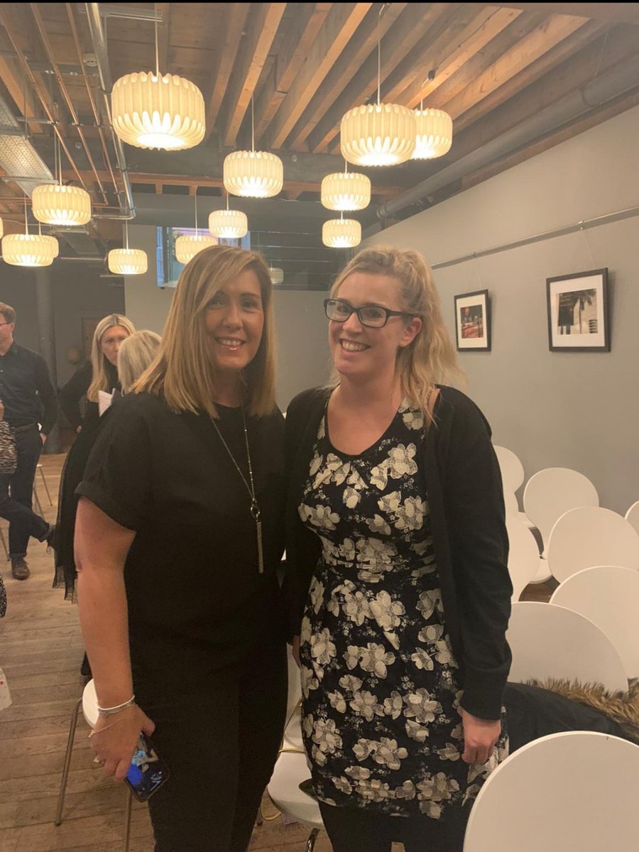 RacheyRach87's tweet photo. Great time with @north_bloom this afternoon and, despite my awkwardness in the photo, loved meeting @kjgreigy #BloomBounceBack https://t.co/Kg6c7iyms3