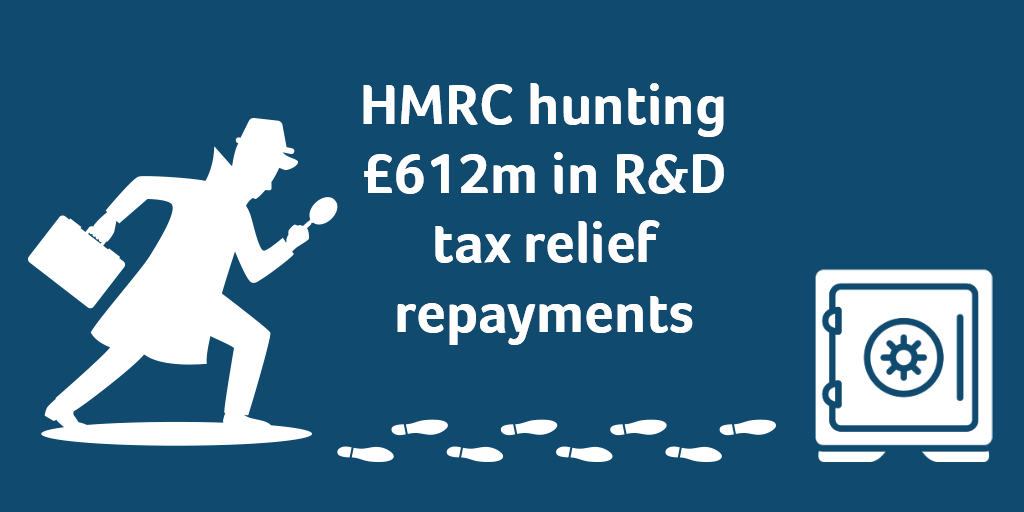 wearelasgroup's tweet photo. #HMRC is looking at £612m in questionable research and development tax relief underpayments claims by large UK businesses. Showing that businesses need to be careful when claiming R&amp;D tax reliefs to avoid potentially expensive and unnecessary tax disputes. https://t.co/5gb2AZG17H