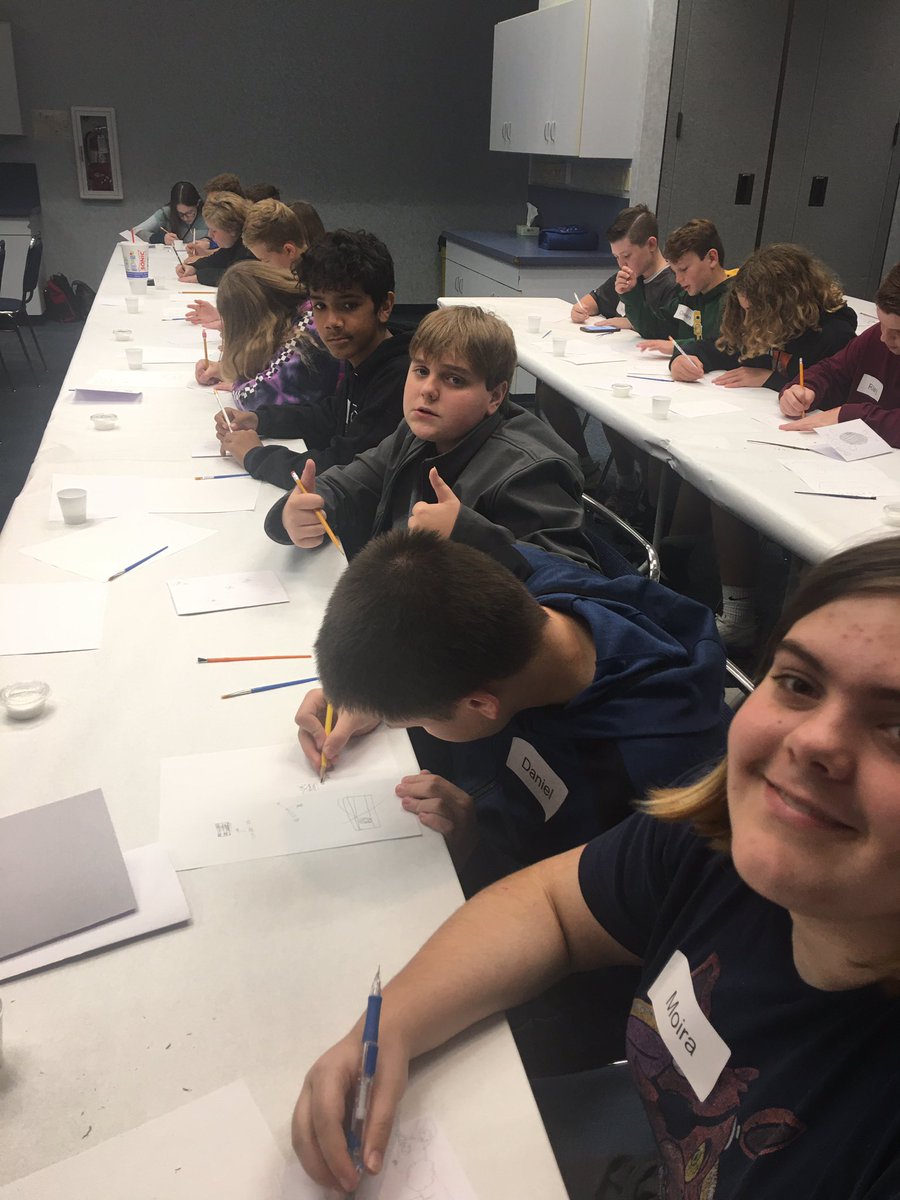 scibirk's tweet photo. The GT 7/8 Nerd Herd is getting their art on today at Region 9! https://t.co/1Neff5XIuS
