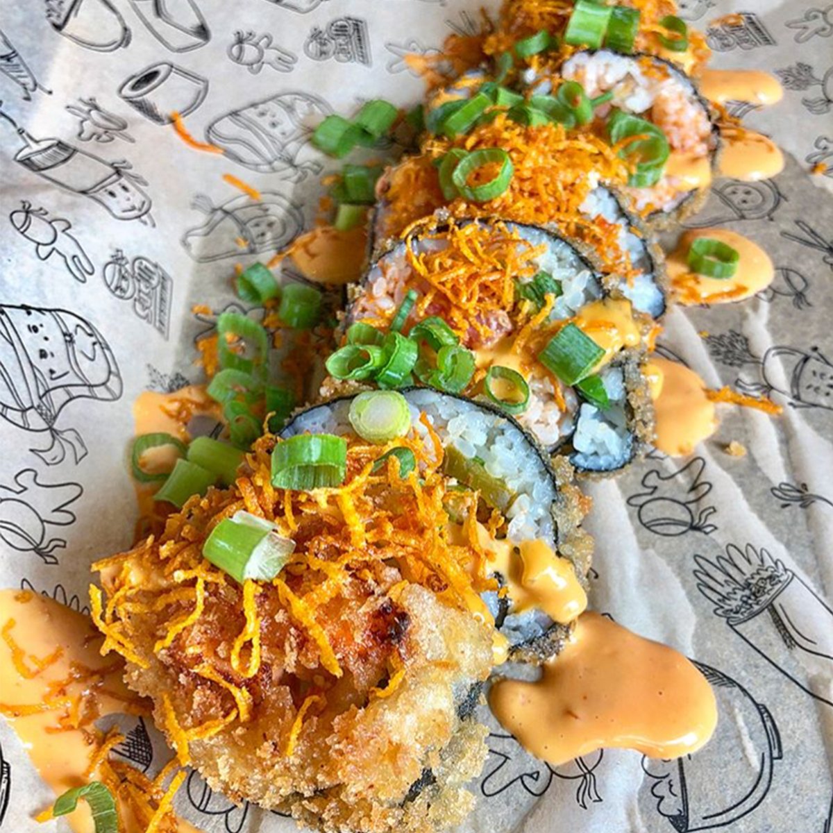 SusHiEatstation's tweet photo. They see me rollin'😎

#sushiroll #yum #orlandoeats #foodie #orlandofoodie #sushi #customizable #eatsushi #sushieatstation #sushiwrap #florida #sushiburrito #eastorlando #altamontesprings #lakenona #millenia #sodo #downtownorlando #milkdistrict https://t.co/yLLVodz38h